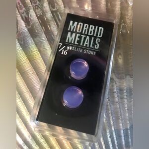 Morbid Metals Opalite Stone Ear Plugs New